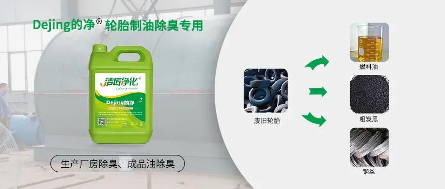 廢舊輪胎煉油廢氣污染，車間惡臭問(wèn)題可利用潔匠凈化除臭劑解決.jpg